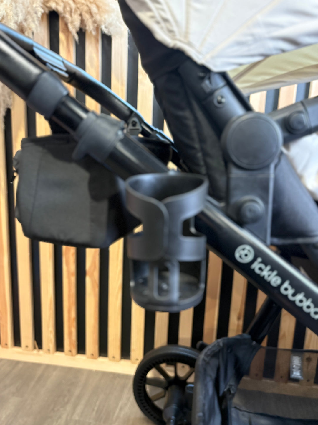 PRE LOVED Ickle Bubba Virgo Double Pushchair - Stone