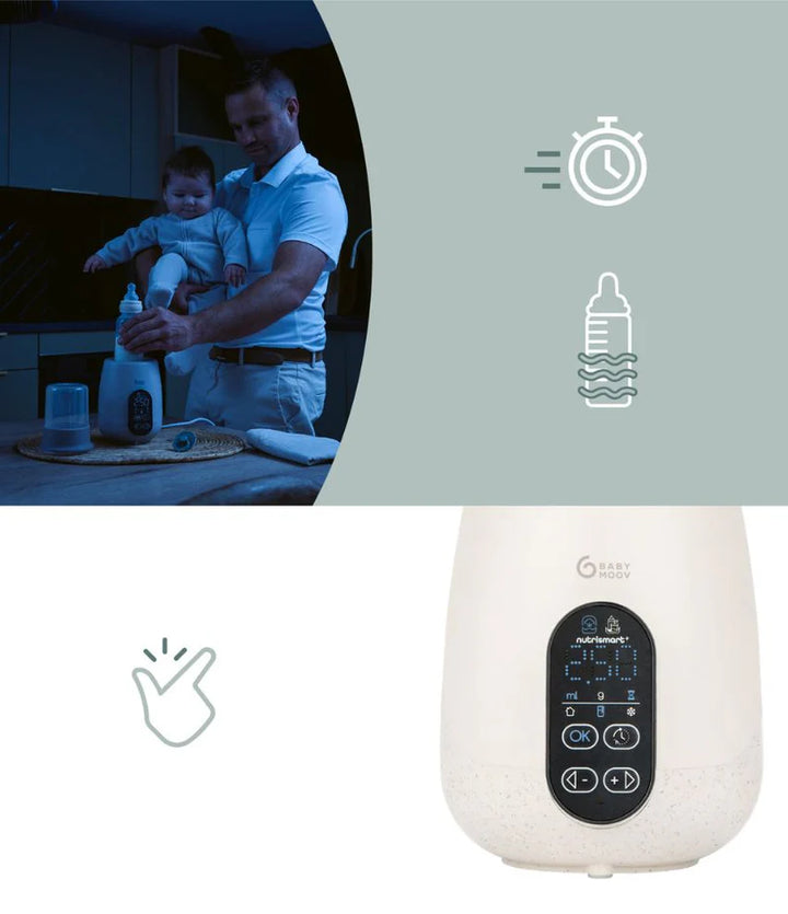 Babymoov NutriSmart+ 4in1 Bottle Warmer & Steriliser - Mineral Beige