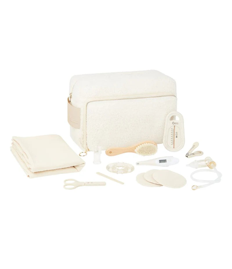 Babymoov Curl White Shearling Baby Toiletry Bag