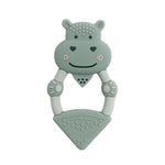 Cheeky Chompers Chewy Hippo Teething Gift Box - Sage