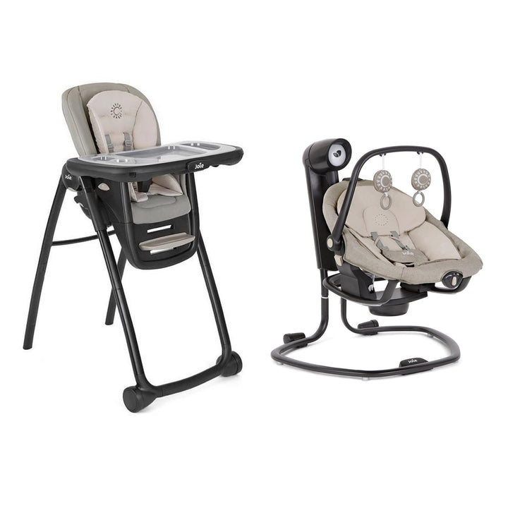 Joie Serina 2 in1 Swing & 6in1 Multiply Highchair - Speckled