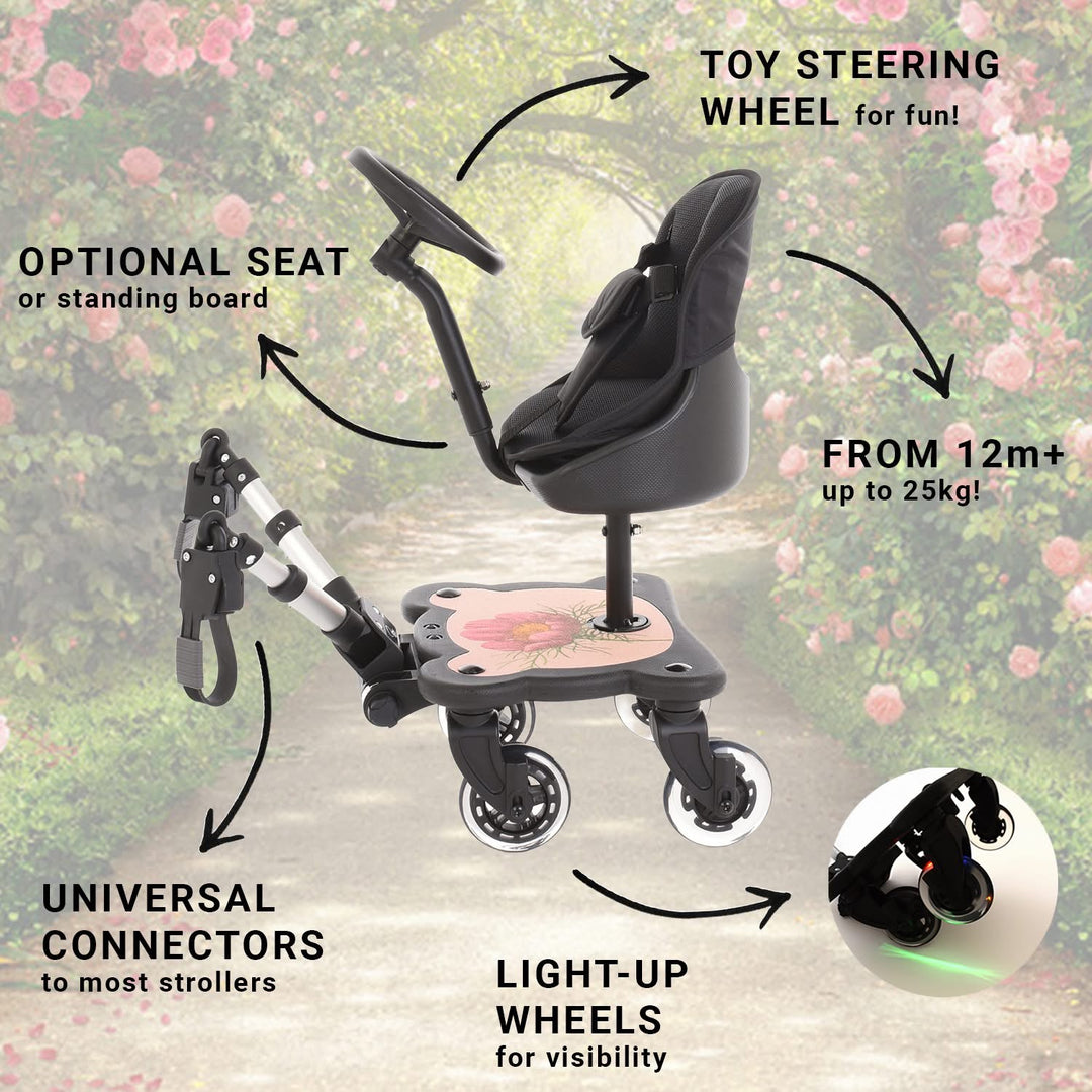 Roma 4Rider Buggy Board + Seat - RHS Flora