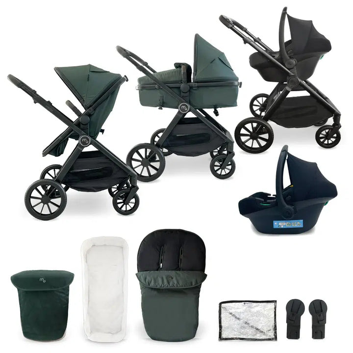 My Babiie MB220 3in1 Travel System - Forest Green