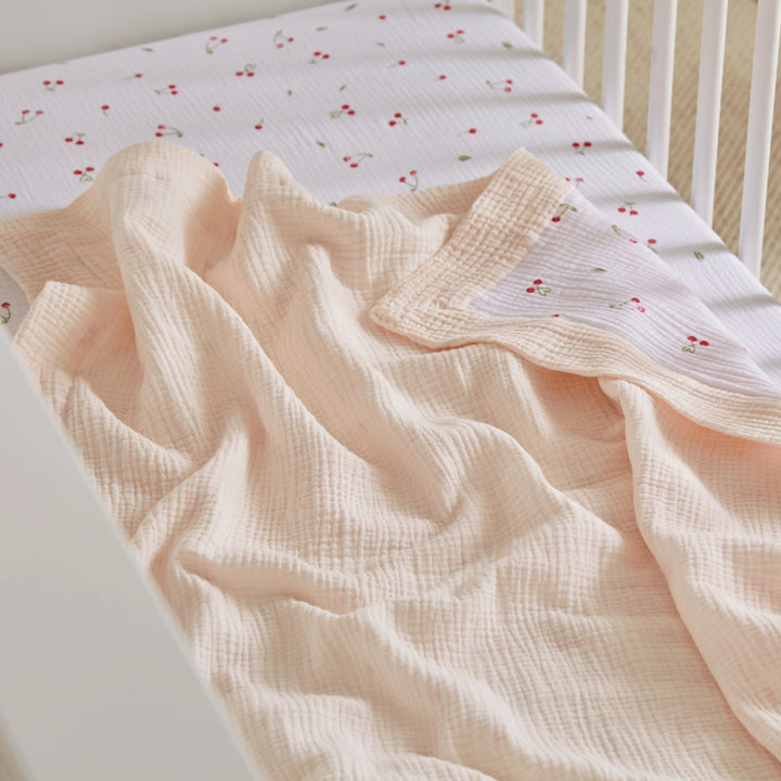 CuddleCo Comforter Blanket - Ditsy Cherry