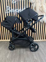 PRE LOVED Cosatto Wow XL Double Pushchair - Silhouette
