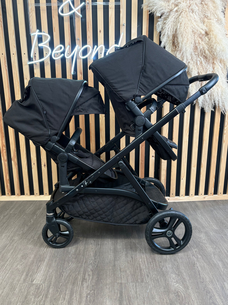 PRE LOVED Cosatto Wow XL Double Pushchair - Silhouette
