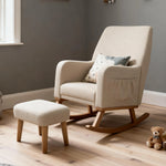 Babymore Callie Nursing Chair with Stool – Oatmeal