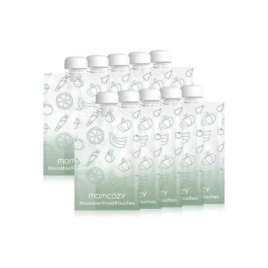 Momcozy Reusable Baby Food Pouches for Toddlers 10pc (5oz）
