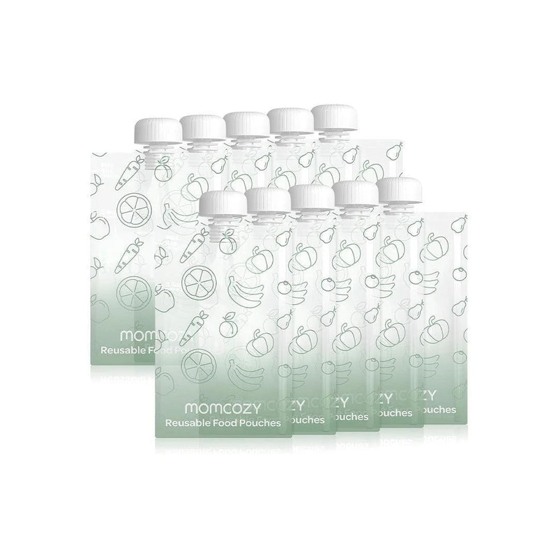 Momcozy Reusable Baby Food Pouches for Toddlers 10pc (5oz）