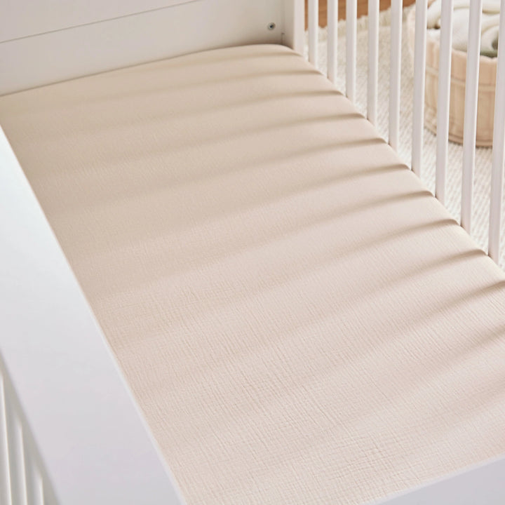CuddleCo 2 Pack Cot Bed Sheets - Cashmere Waffle