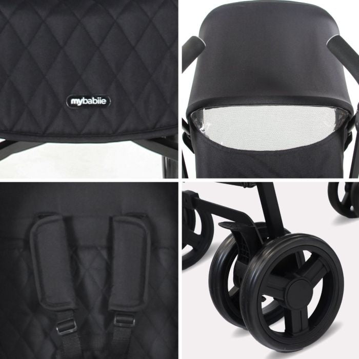 My Babiie MB01 Lightweight Stroller - Black