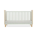 CuddleCo Remi Cot Bed - Oak & Green