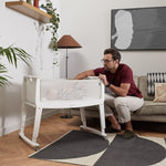 SnuzPod Studio Bedside Crib - Paris (White)