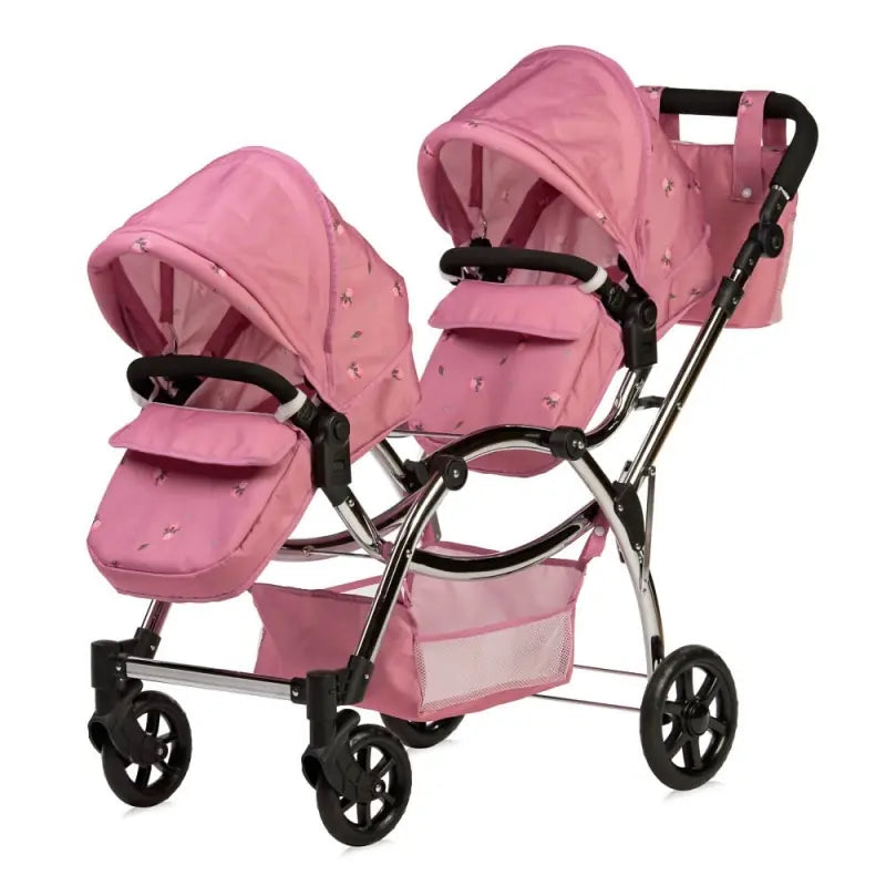 Roma Darcie Twin Dolls Pram - Pink