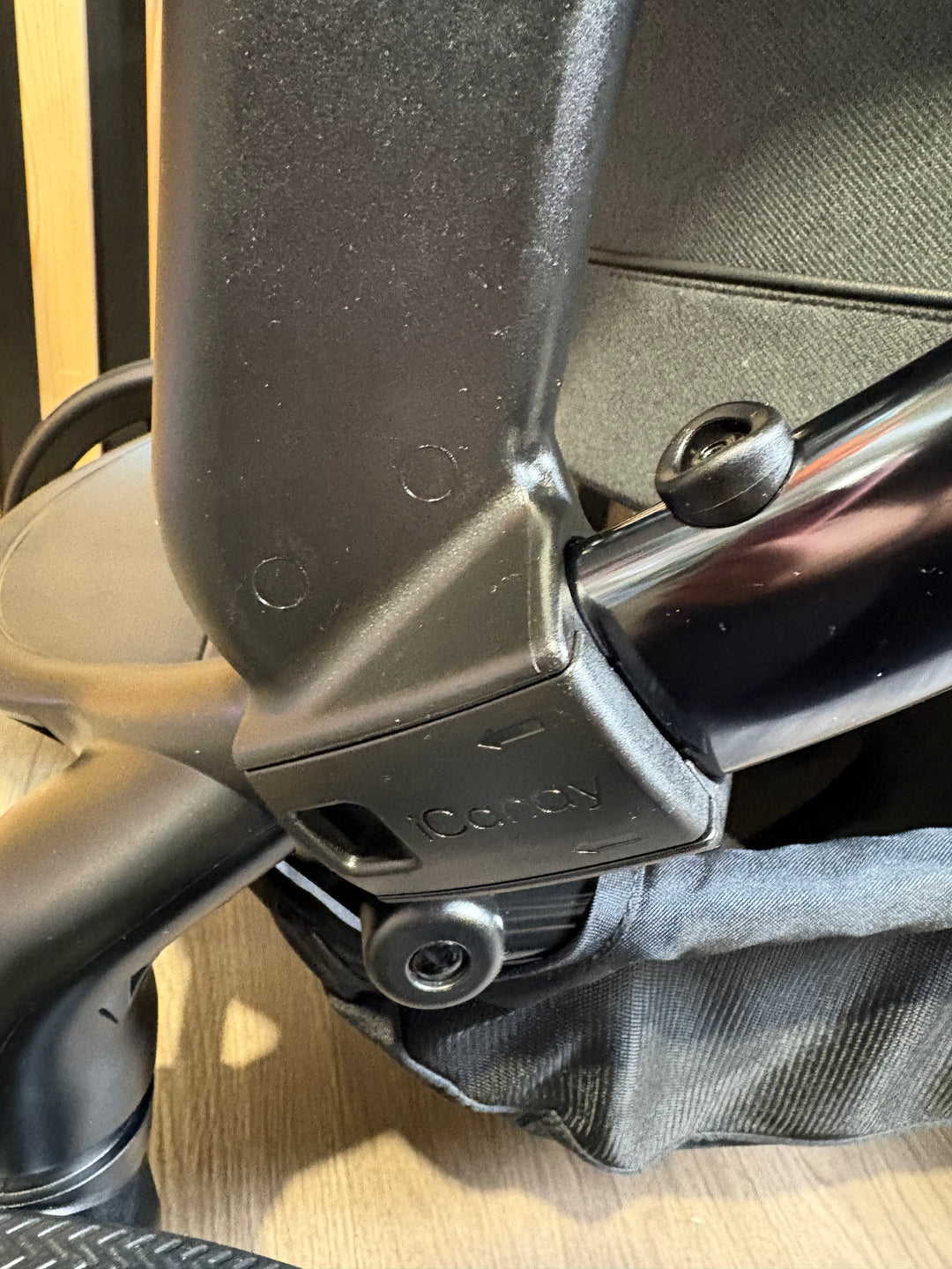 PRE LOVED iCandy Peach 7 Double Pushchair Bundle - Phantom/Dark Grey