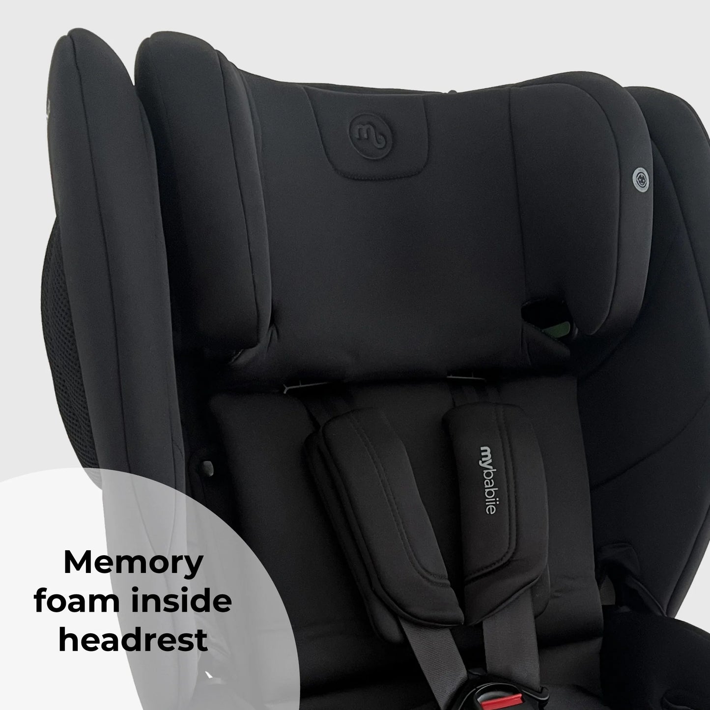 My Babiie MBCS80 Foldable Toddler to Booster R129 Car Seat with Isofix - Black