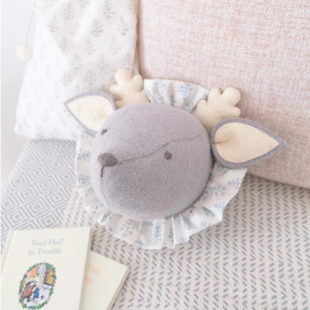 Fiona Walker Baby Deer with Vintage Ruff Head Mini - Blue