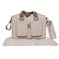 My Babiie Deluxe Changing Bag - Oatmeal Herringbone