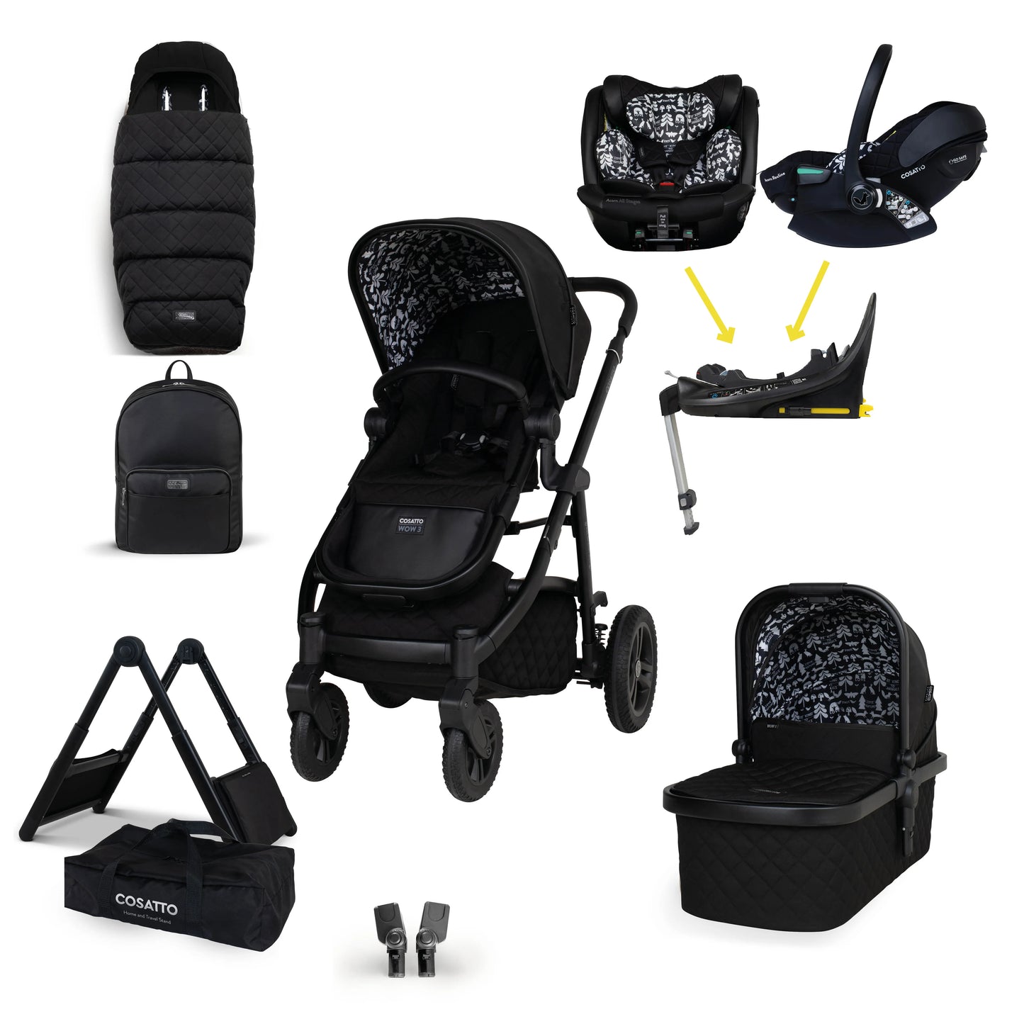 Cosatto Wow 3 Summer Value Bundle - Silhouette