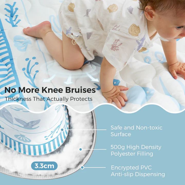 Momcozy Baby Portable Play Mat - Ocean Blue