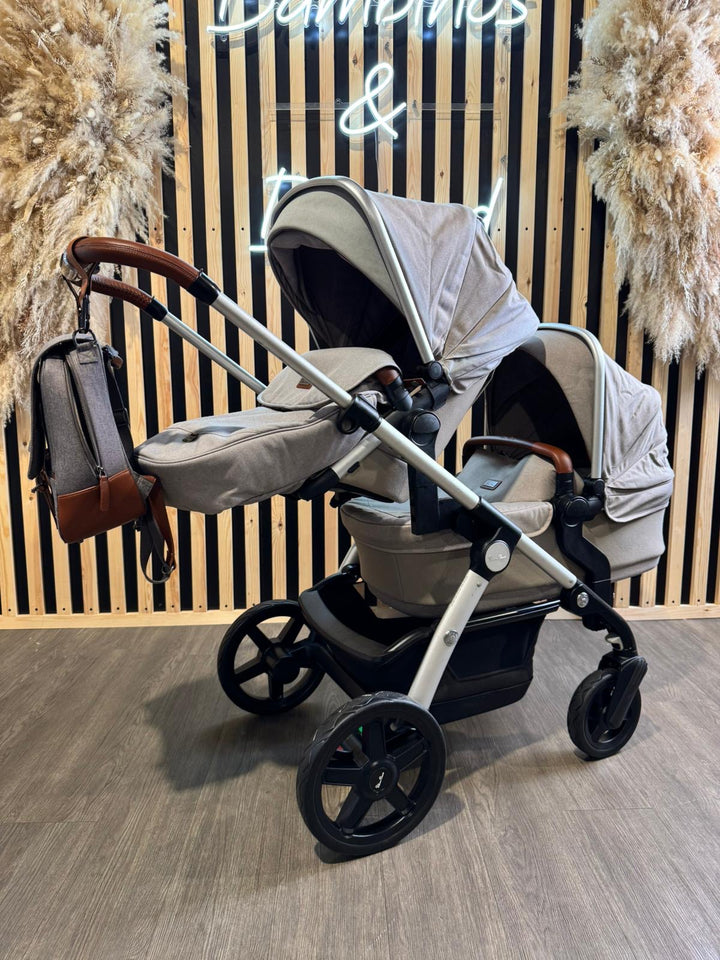 PRE LOVED Silver Cross Wave Twin Travel System - Linen