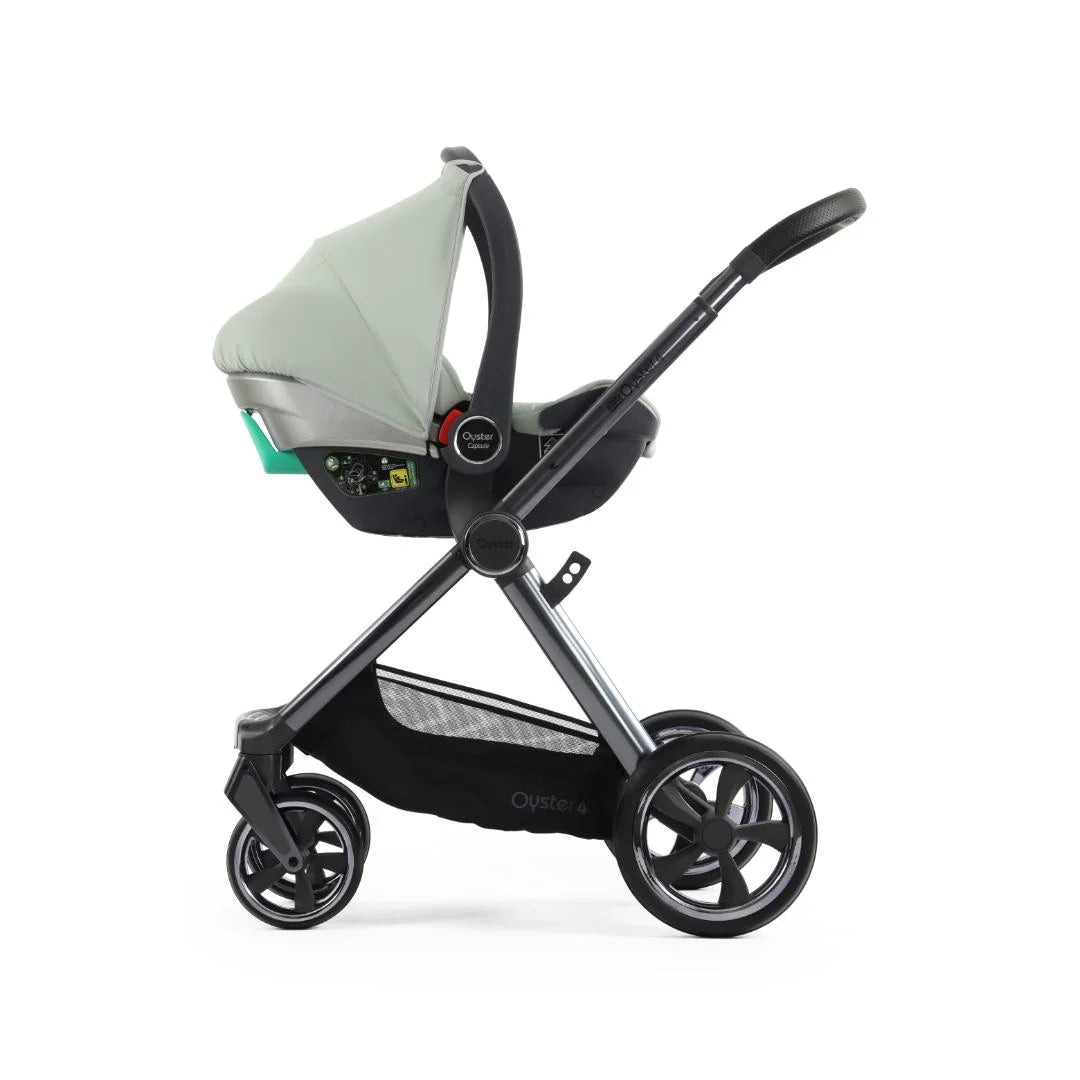Oyster4 Travel System Bundle Inc Maxi-Cosi Pebble 360 Pro2 Car Seat - Pistachio