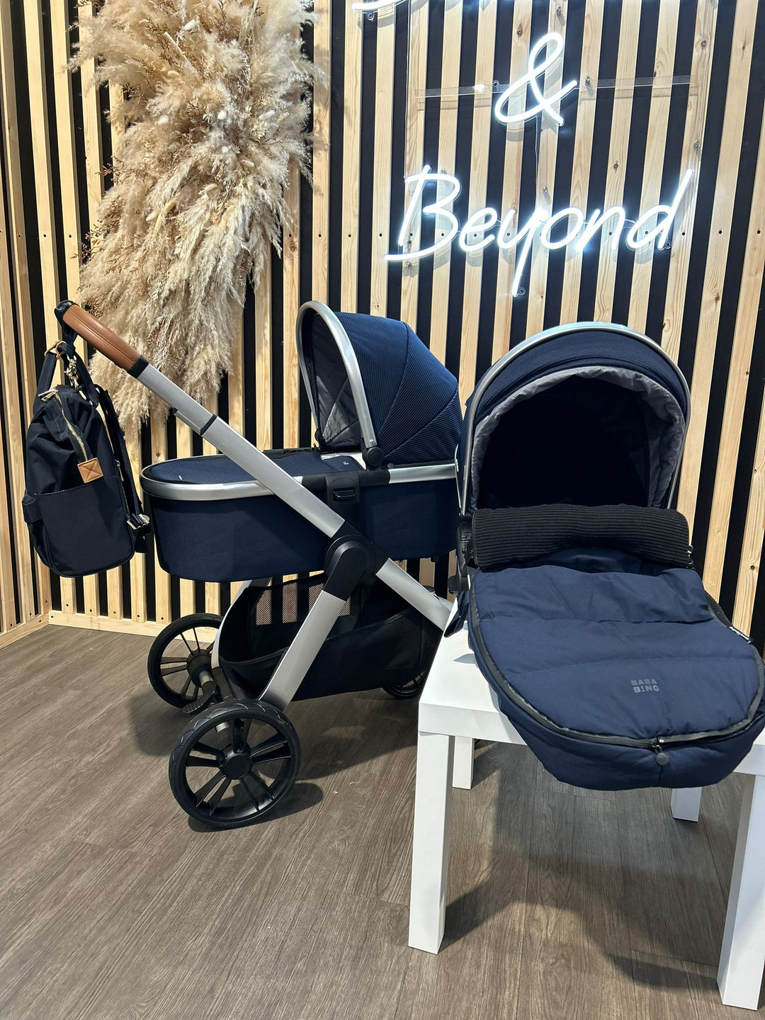 PRE LOVED Bababing Raffi Pram & Pushchair - Navy