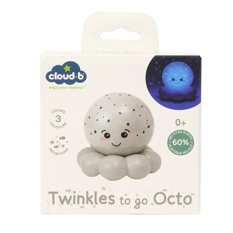 Cloud b Twinkles To Go Octo Nightlight Projector - Grey