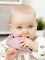 Cheeky Chompers Neckerchew Teething Dribble Bib - Dusty Pink