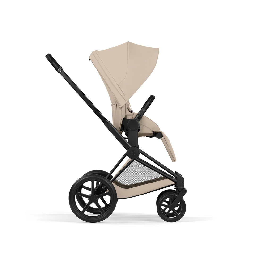 Cybex Priam Comfort Ultimate Cloud T Plus Travel System Bundle - Cozy Beige/Black