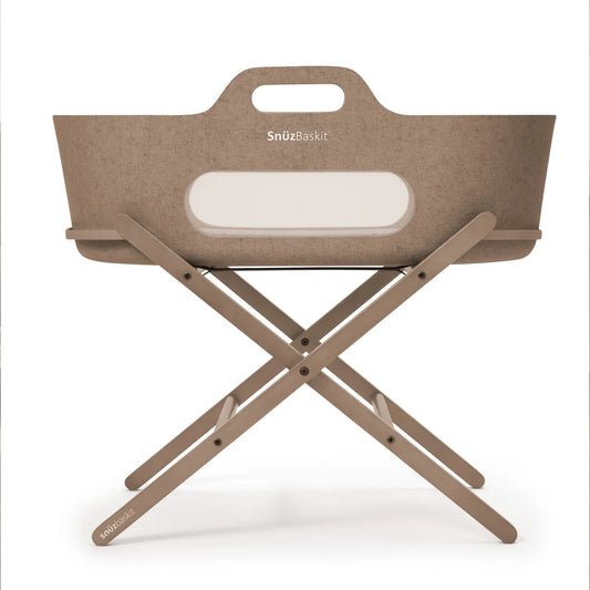 SnuzBaskit Mocha Moses Basket & Mocha Stand