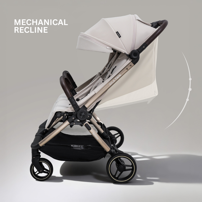 JoviKids Ayla Compact Twin Pushchair - Beige