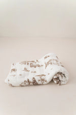 The Gilded Bird Western Toile Bamboo Baby Blanket