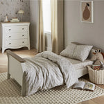 CuddleCo Clara 3 Piece Nursery Furniture Set  - White & Ash