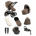 egg3 All Stage 360 Travel System Bundle - Mink + FREE EXTRA 360 ISOFIX BASE