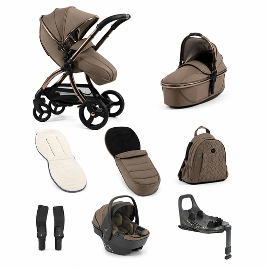 egg3 Luxury Shell 360 Travel System Bundle - Mink