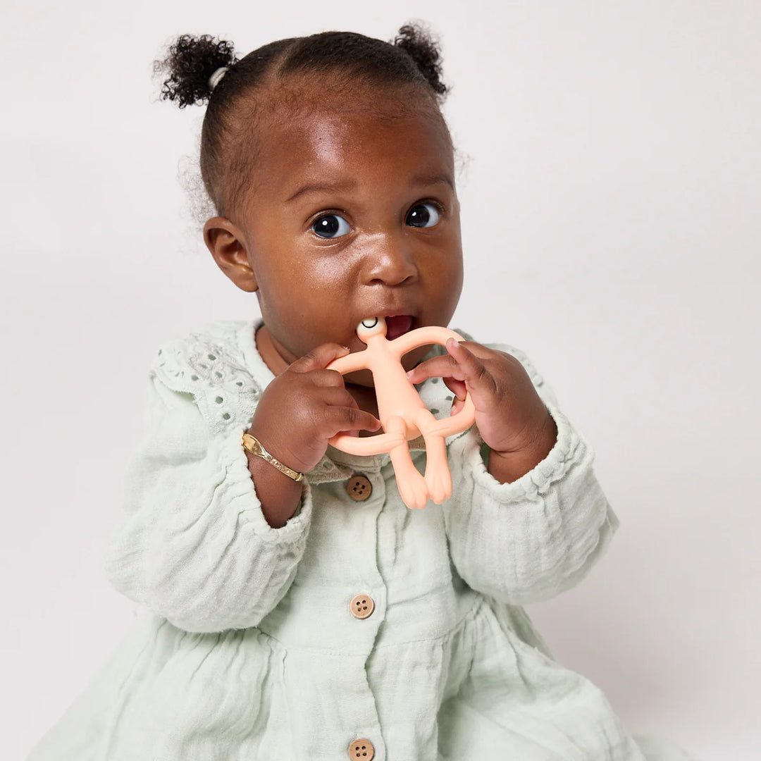 Matchstick Monkey Teething Starter Set - Peach