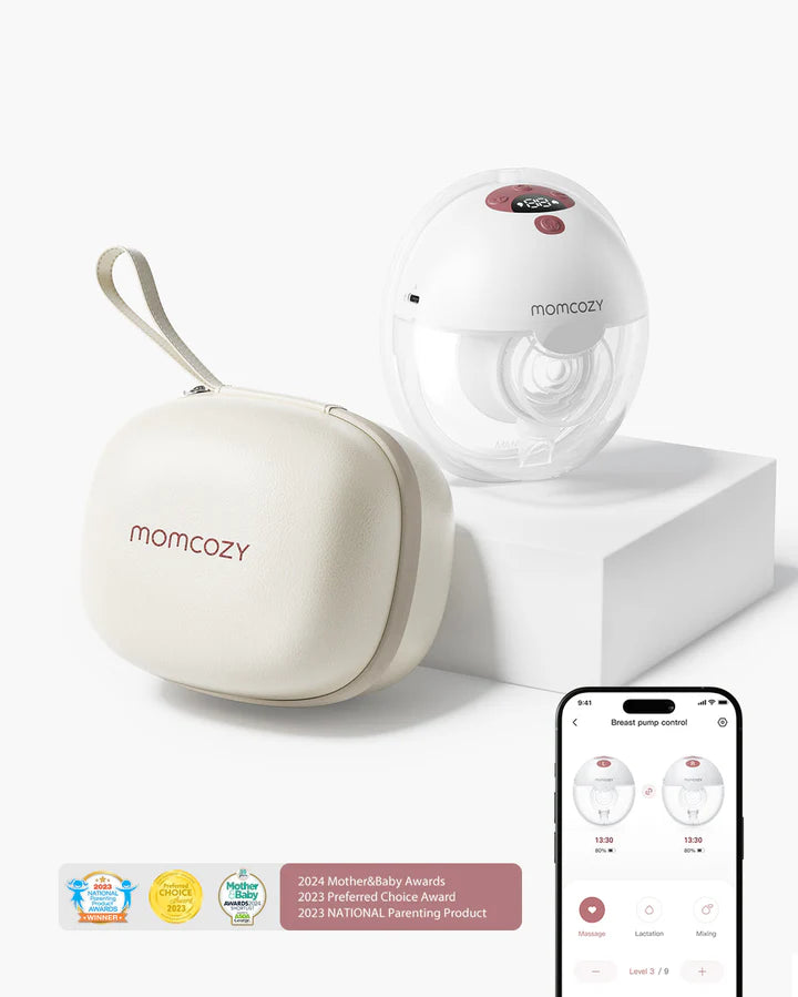 Momcozy M5 Wearable Electric Breast Pump - Maroon