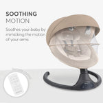 Kikkaboo Electrical Side To Side Codie Swing - Beige
