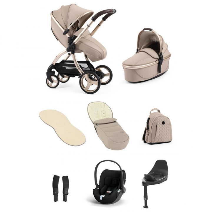 egg 3 Luxury Cloud T i-Size Travel System Bundle - Feather