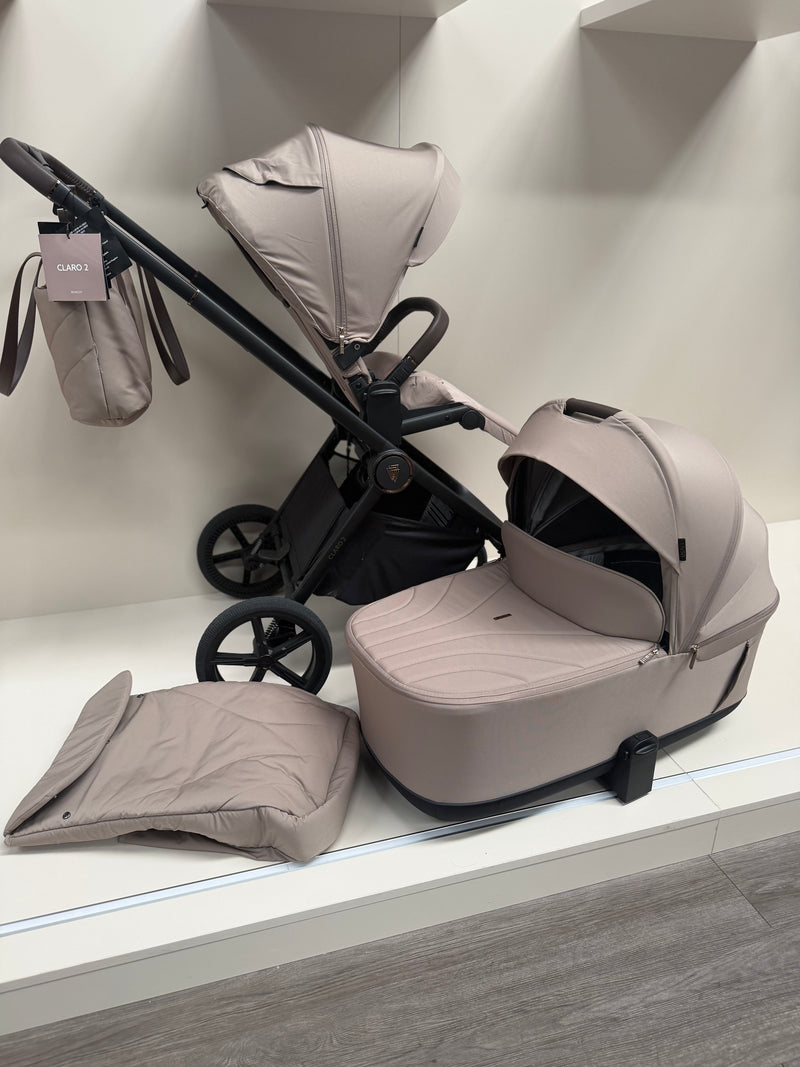 EX DISPLAY Venicci Claro2 Pram + Pushchair - Almond