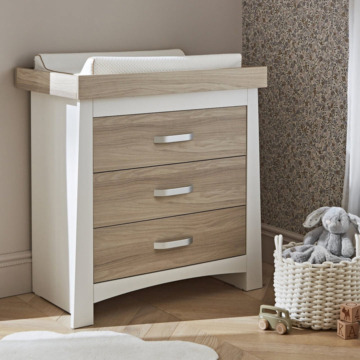 CuddleCo Ada 2 Piece Nursery Furniture Set - White & Ash