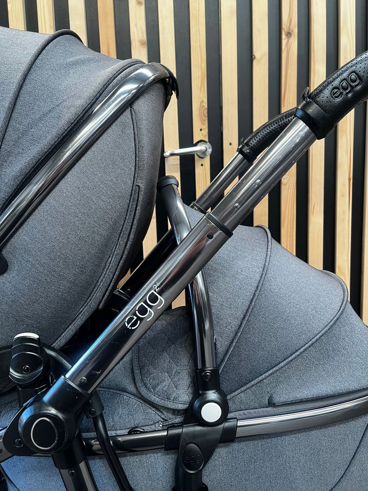PRE LOVED egg2 Double Pushchair - Quartz