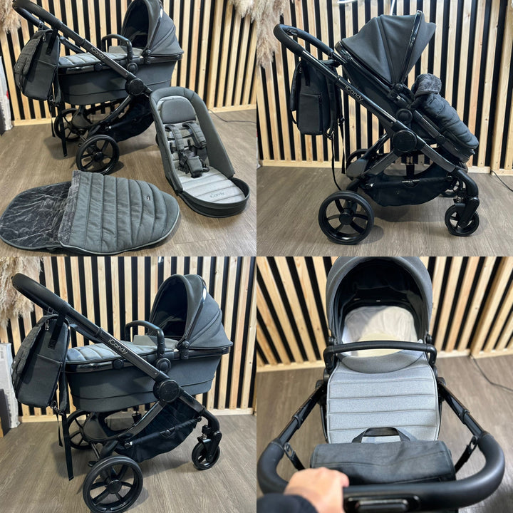 PRE LOVED iCandy Peach 7 Complete Pushchair Complete Bundle-Phantom/Truffle