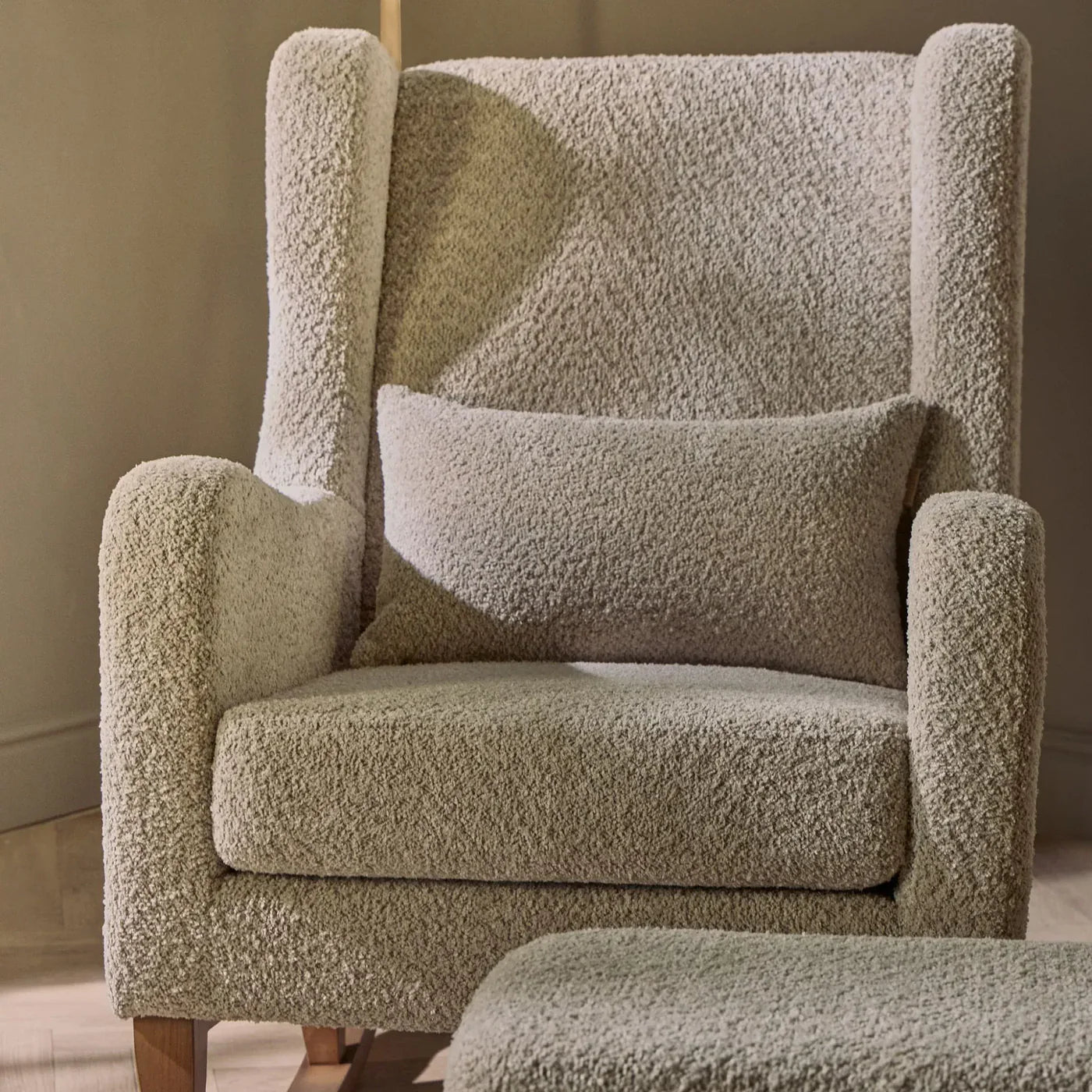 Tutti Bambini Harper Rocking Chair & Footstool - Mushroom