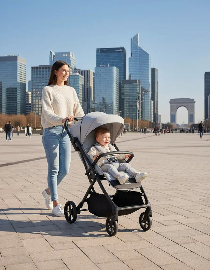 Bébécar Carbebe UNA+ Stroller – Grey