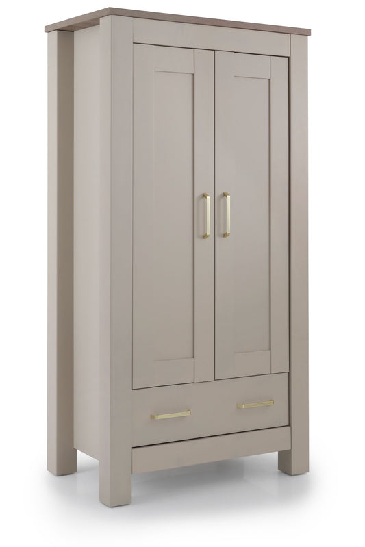 DAMAGED BabyStyle Charnwood Bordeaux Wardrobe - Oatmeal (COLLECTION OR LOCAL DELIVERY)