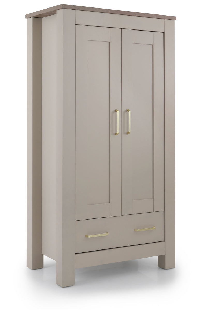 DAMAGED BabyStyle Charnwood Bordeaux Wardrobe - Oatmeal (COLLECTION OR LOCAL DELIVERY)