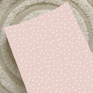 Bobbin & Bumble Anti-Roll Wedge Changing Mat – Pink Daisy