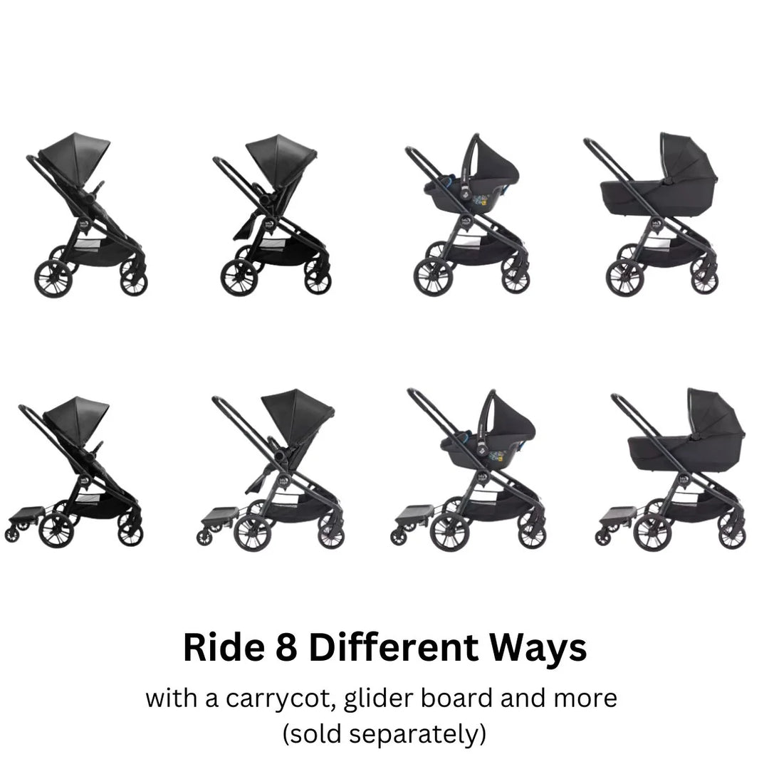 Baby Jogger City Sights Pushchair + Carrycot - Rich Black